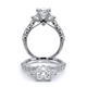 Verragio Three-Stone Princess Engagement Ring