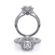 Verragio Halo Princess Engagement Ring