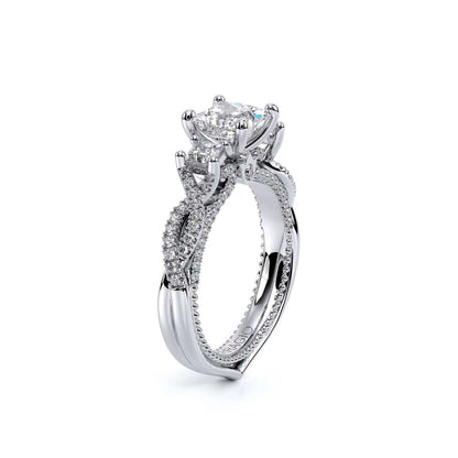 Verragio Three-Stone Princess Engagement Ring