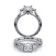 Verragio Three-Stone Princess Engagement Ring