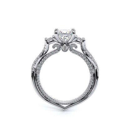 Verragio Three-Stone Princess Engagement Ring