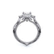 Verragio Three-Stone Princess Engagement Ring