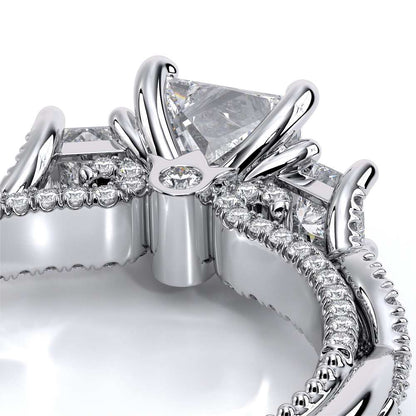 Verragio Three-Stone Princess Engagement Ring
