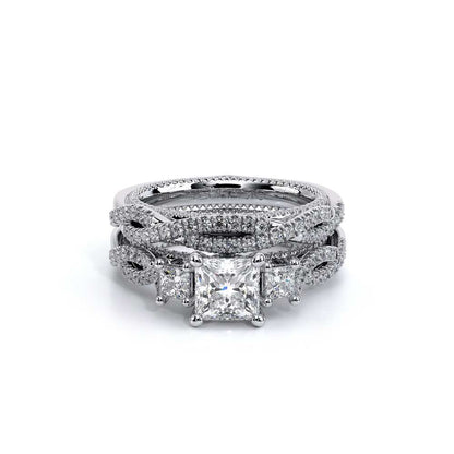 Verragio Three-Stone Princess Engagement Ring