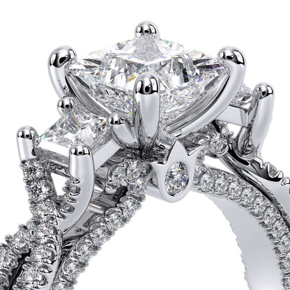Verragio Three-Stone Princess Engagement Ring