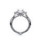 Verragio Three-Stone Oval Engagement Ring
