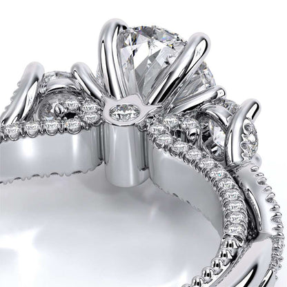 Verragio Three-Stone Oval Engagement Ring
