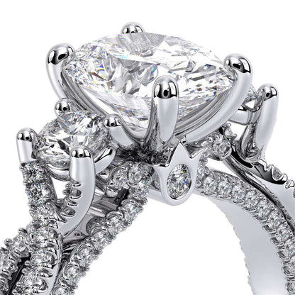 Verragio Three-Stone Oval Engagement Ring