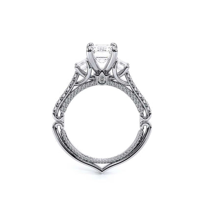 Verragio Three-Stone Emerald Engagement Ring