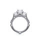 Verragio Three-Stone Oval Engagement Ring