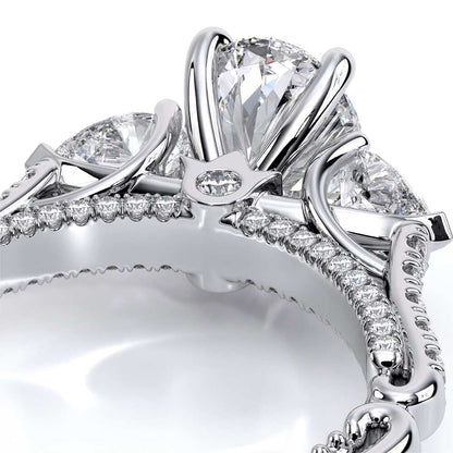 Verragio Three-Stone Oval Engagement Ring