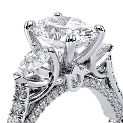 Verragio Three-Stone Oval Engagement Ring