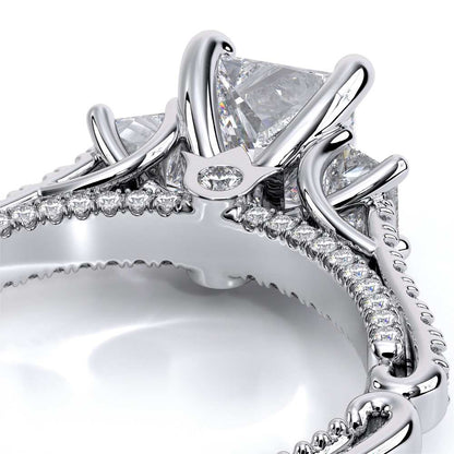Verragio Three-Stone Princess Engagement Ring