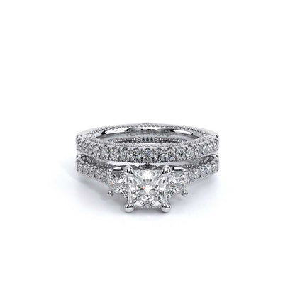 Verragio Three-Stone Princess Engagement Ring
