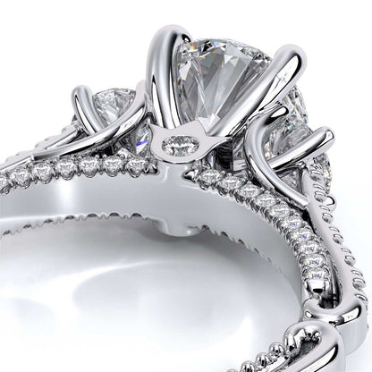 Verragio Three-Stone Round Engagement Ring