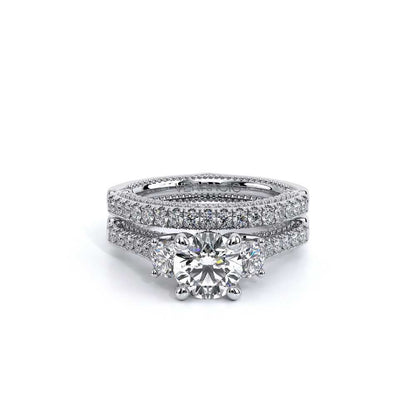 Verragio Three-Stone Round Engagement Ring