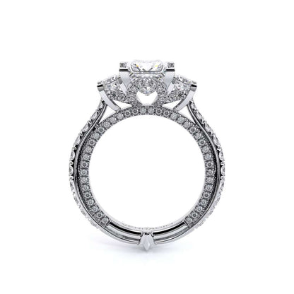 Verragio Three-Stone Princess Engagement Ring