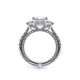 Verragio Three-Stone Princess Engagement Ring