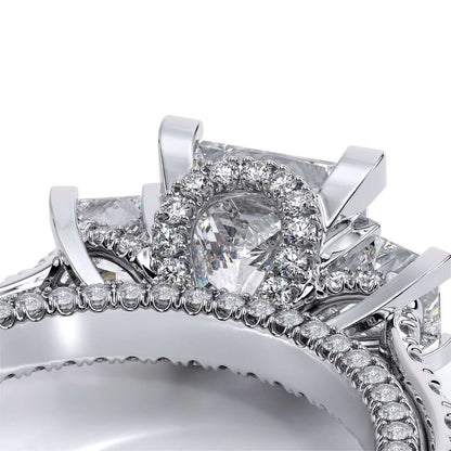 Verragio Three-Stone Princess Engagement Ring