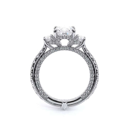 Verragio Three-Stone Oval Engagement Ring