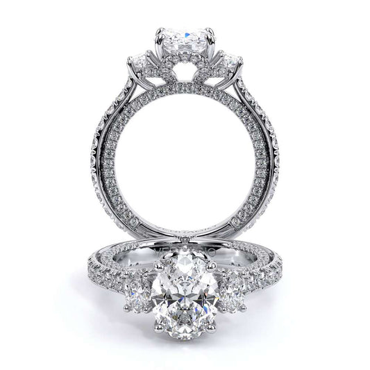 Verragio Three-Stone Oval Engagement Ring