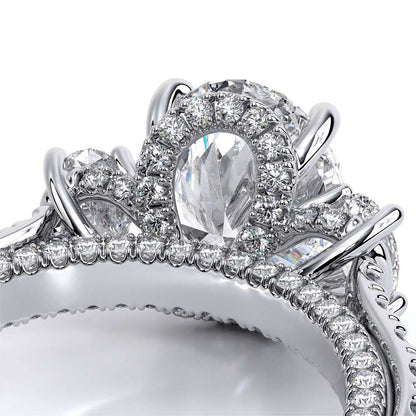 Verragio Three-Stone Oval Engagement Ring