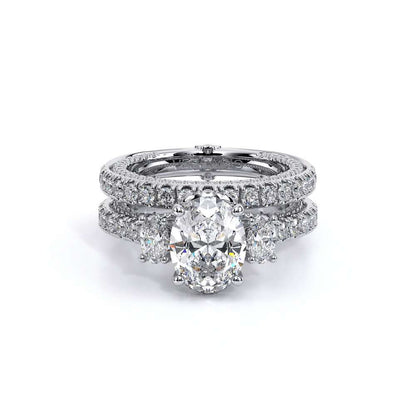 Verragio Three-Stone Oval Engagement Ring