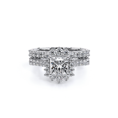 Verragio Halo Princess Engagement Ring