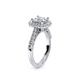 Verragio Halo Princess Engagement Ring