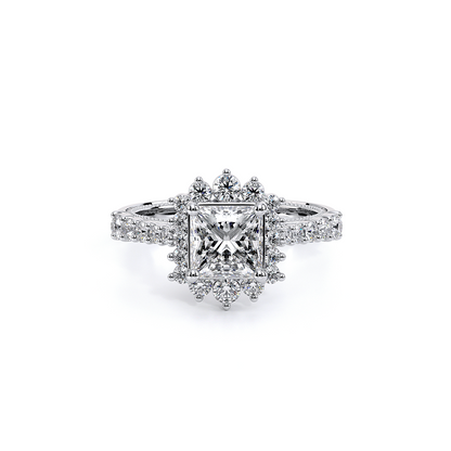 Verragio Halo Princess Engagement Ring