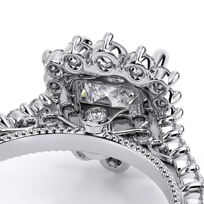 Verragio Halo Princess Engagement Ring