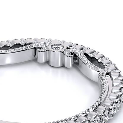 Verragio Halo Round Wedding Band