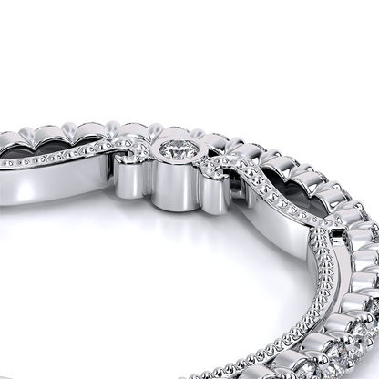 Verragio Halo Round Wedding Band
