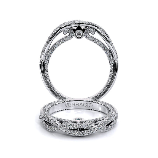 Verragio Halo Round Wedding Band