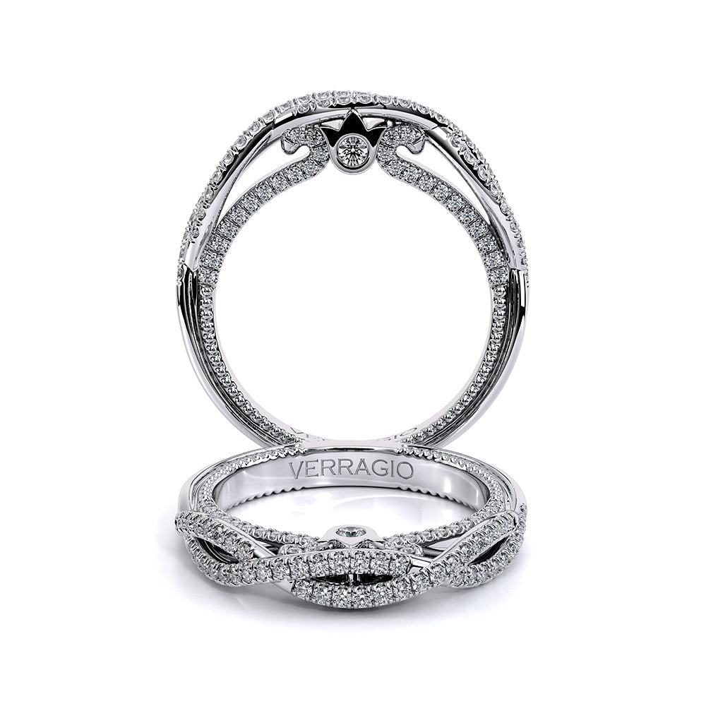 Verragio Halo Round Wedding Band