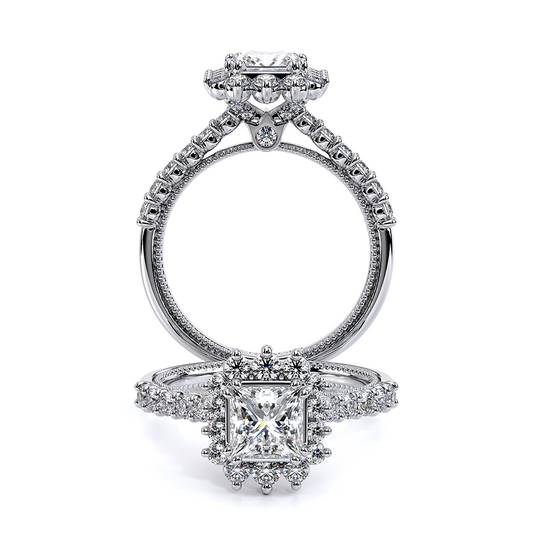 Verragio Halo Princess Engagement Ring