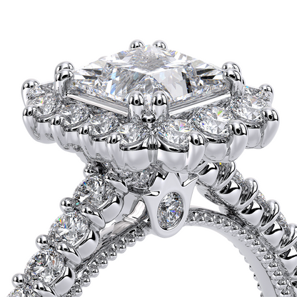 Verragio Halo Princess Engagement Ring
