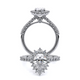 Verragio Halo Pear Engagement Ring