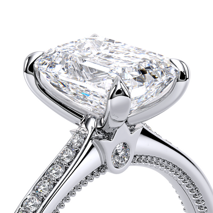 Verragio Solitaire Emerald Engagement Ring