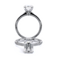 Verragio Solitaire Emerald Engagement Ring