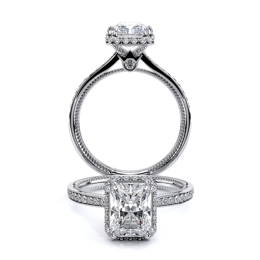 Verragio Solitaire Emerald Engagement Ring