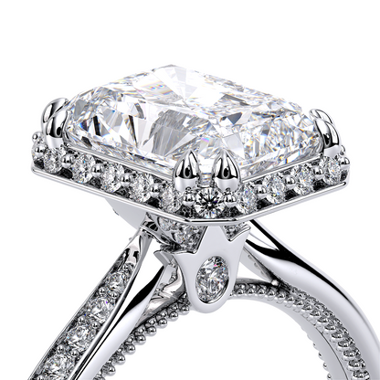 Verragio Solitaire Emerald Engagement Ring