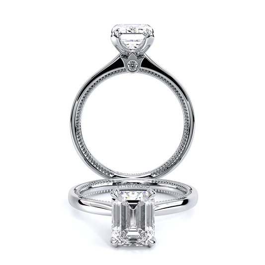 Verragio Solitaire Emerald Engagement Ring