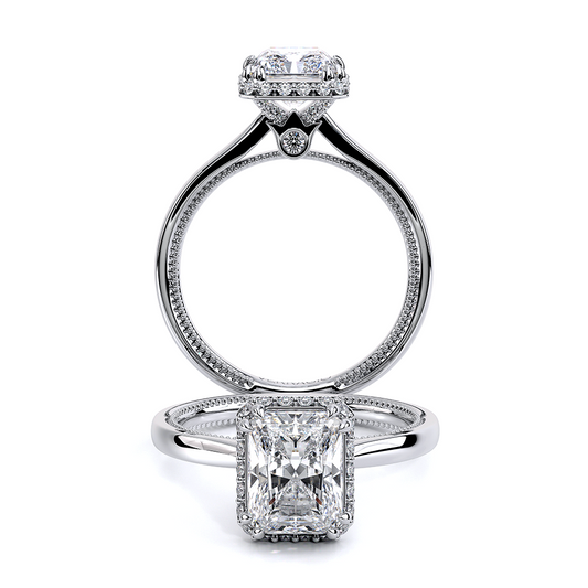Verragio Solitaire Emerald Engagement Ring