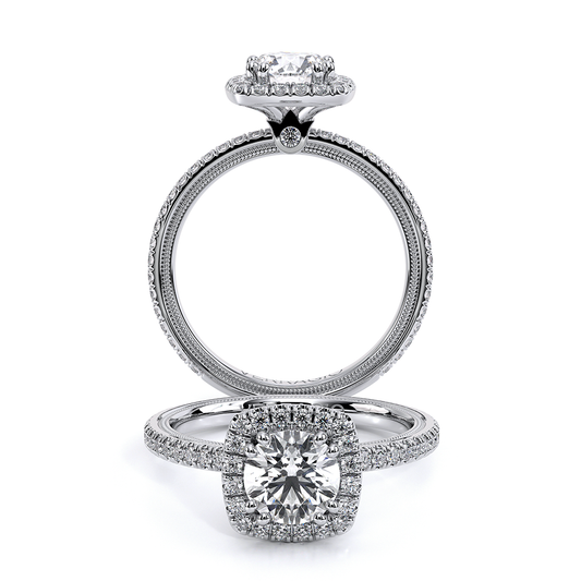 Verragio Halo Round Engagement Ring