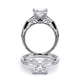 Verragio Three-Stone Princess Engagement Ring