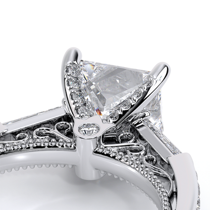 Verragio Three-Stone Princess Engagement Ring