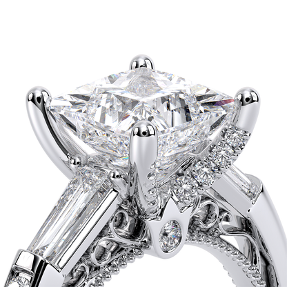 Verragio Three-Stone Princess Engagement Ring