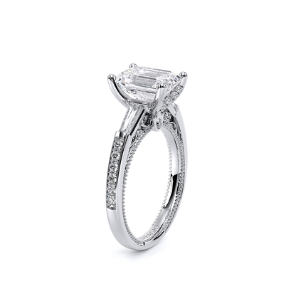 Verragio Three-Stone Emerald Engagement Ring