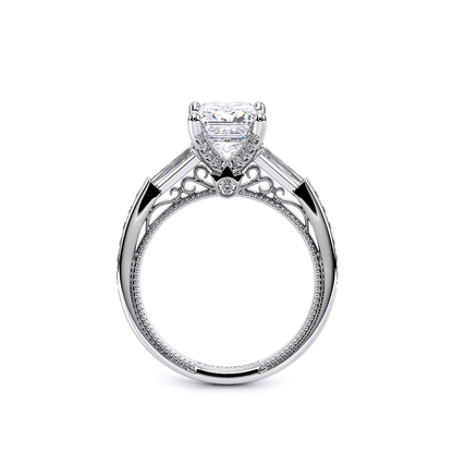 Verragio Three-Stone Emerald Engagement Ring
